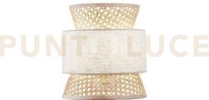 Applique a parete gazebo beige rattan naturale beige 1 luce attacco