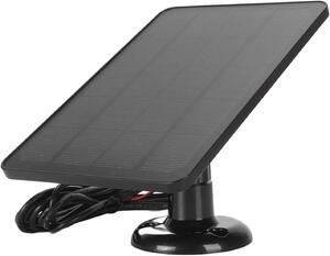 Campanello solare - Caricabatterie a energia solare - Alimentazione continua - Grado di protezione IP66 (resistente all'acqua) - 10 Watt - Colore nero