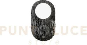 Applique a parete led hockey nero in metallo e alluminio 6w 700lm c