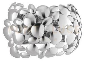 Applique a parete dioniso cromo 2 luci attacco e14 30x15x19cm in me