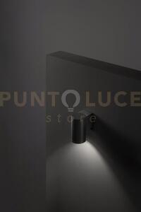 Applique alluminio colore antracite opaco quarondo 1 luce attacco g