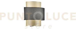 Applique a parete lounge oro e nero in metallo 1 luce attacco e27 2