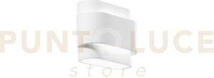 Applique a parete loop in gesso 2 luci attacco g9 20x16x9cm biemiss