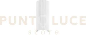 Applique a parete pillar in gesso verniciabile 2 luci attacco gu10