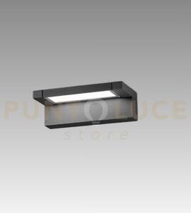 Applique in alluminio antracite opaco display doppia emissione led 