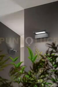 Applique in alluminio antracite opaco display led 20w cct 3000k 400