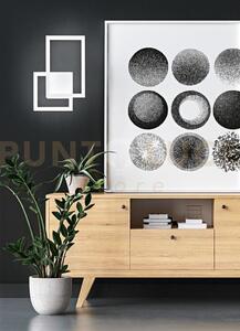 Applique in alluminio colore bianco cross led 20w cct 3000k 4000k 6
