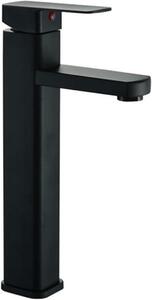 Rubinetto per lavabo nero - Miscelatore per bagno - Uso quotidiano - Cartuccia in Vetroceramica - Monocomando - Nero