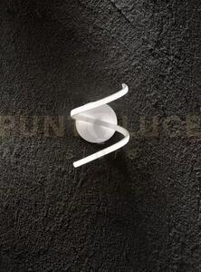 Applique in metallo verniciato bianco nest led 18w cct 3000k 4000k 