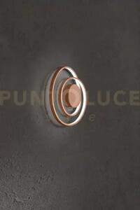 Applique metallo color cannella ritmo led 28w cct 3000k 4000k 6000k