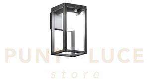 Applique led kyoto antracite 2,5w 300lm 4000k con pannello solare e