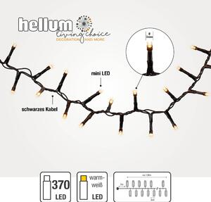 Luci LED da esterno, 370 LED bianco caldo, luci da esterno con spina e timer