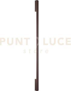 Applique led hercules corten in alluminio e diffusore in pc 47w 680