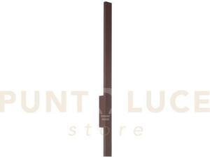 Applique led hercules corten in alluminio e diffusore in pc 23w 350