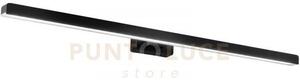 Applique led lancer nero fissaggio parete e specchio 13w 1000lm 300