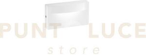 Applique led mobula bianco in alluminio 8w 1100lm 3000k ip65 420x18
