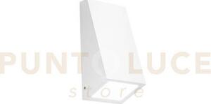 Applique popup bianca in metallo ip44 1 luce attacco e27 118x104x247mm