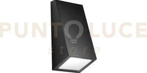 Applique popup nera in metallo ip44 1 luce attacco e27 118x104x247mm