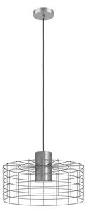 Lampadario Industrial Milligan 1 Luce Acciaio Grigio