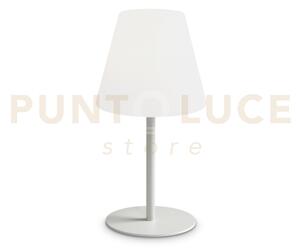 Arcadia lampada da tavolo ip44 1 luce attacco e27 bianca