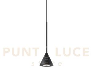 Archimede lampada a sospensione con rosone magnetico colore nero tr