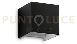 Atom applique da esterno 12 w on-off 1100 lm 4000 k nero ip54 doppi