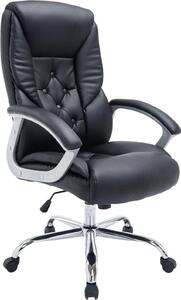 Sedia da ufficio XXL - sedia ergonomica - fino a 210 kg rivestimento in tassabile | colore: nero