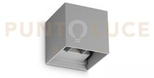 Atom applique da esterno 12 w on-off 1050 lm 3000 k grigio ip54 dop