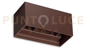 Atom applique da esterno 25w 2250 lm 4000 k coffee ip54 doppia emi