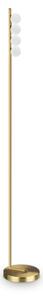Binomio lampada da terra led 3000k 12w 900 lm 155cm ottone