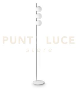 Binomio lampada da terra 3 luci attacco g9 lampadine incluse bianco