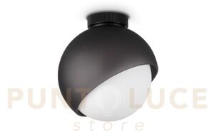 Bloom lampada da soffitto 1 luce attacco e27 nero 22cm