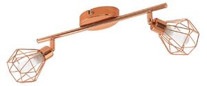 Spot Moderno Zapata In Acciaio Rame 2 Luci G9 3W Ip20