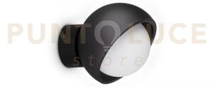 Bloom applique a parete 1 luce attacco g9 lampadina inclusa nero