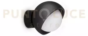 Bloom applique a parete 1 luce attacco g9 lampadina inclusa nero