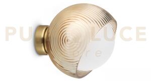 Bloom applique a parete 1 luce attacco e27 lampadina inclusa ottone