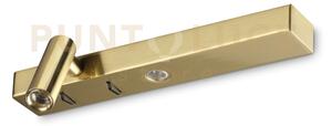 Bonne nuit applique a parete 3000k 6,5w 420 lm ottone biemissione 
