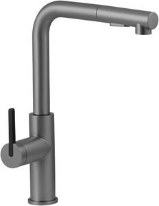 Rubinetto da cucina con bocchetta estraibile - Miscelatore per lavello - Ideale per cucinare e lavare i piatti - Classe di portata ridotta per il risparmio idrico - Altezza: 348 cm