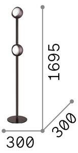 Lampada Da Terra Bloom 2 LED 11W Luce Calda Ottone Ideal Lux