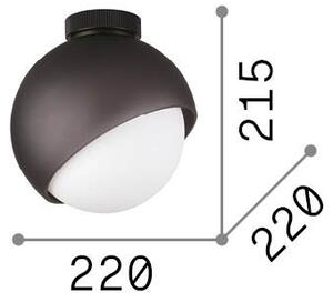 Plafoniera Bloom Ottone Dimmerabile 1 Luce E27 Ideal Lux