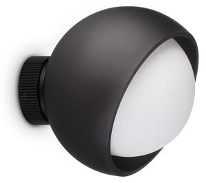 Applique Bloom Nero E27 Dimmerabile IP20 Vetro/Alluminio Ideal Lux