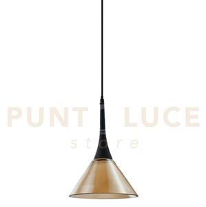 Cocktail sospensione in metallo color ambra 1 luce 3000k 7w 670 lm