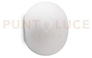 Cotton applique a parete in vetro bianco 1 luce attacco g9 lampadin