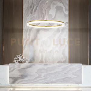 Crown lampadario sospeso a led effetto cristallo 3000k 31w 3450lm 