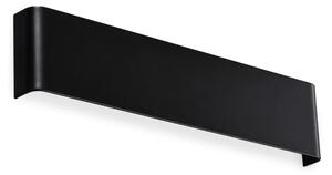 Delta applique biemissione led 10 w 1100 lm 3000k nero 30cm