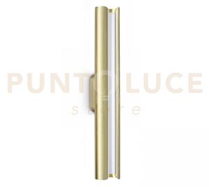 Dorica applique a parete led 3000k 8,5w 850 lm ottone liscio