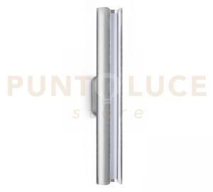 Dorica applique a parete led 3000k 8,5w 850 lm acciaio liscio