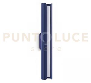 Dorica applique a parete led 3000k 8,5w 850 lm blu cannettato