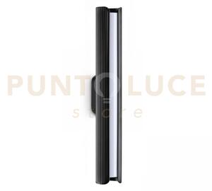Dorica applique a parete led 3000k 8,5w 850 lm nero cannettato