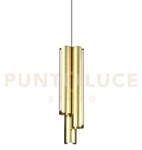 Dorica lampadario a sospensione 9,5cm led 3000k 27w 2950 lm ottone